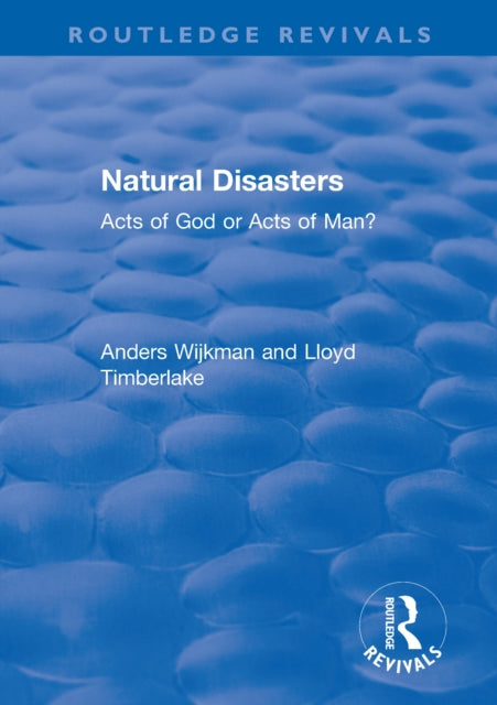 Book cover of: Natural Disasters. By: Anders Wijkman