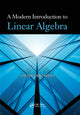 Book cover of: Modern Introduction to Linear Algebra