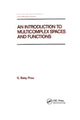 Book cover of: Introduction to Multicomplex SPates and Functions. By: Price