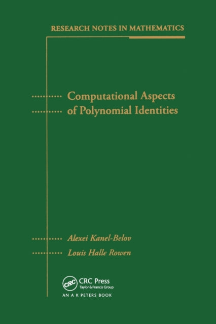 Book cover of: Computational Aspects of Polynomial Identities