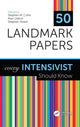 Book cover of: 50 Landmark Papers every Intensivist Should Know. By: Stephen M. Cohn