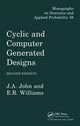 Book cover of: Cyclic and Computer Generated Designs