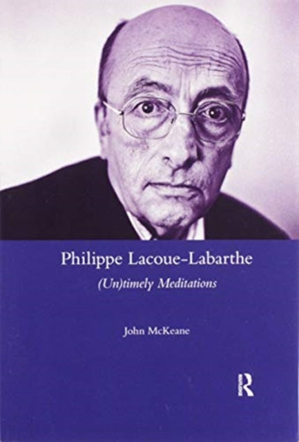 Book cover of: Philippe Lacoue-Labarthe. By: John McKeane