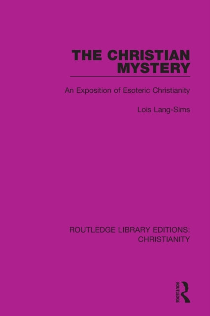 Book cover of: Christian Mystery. By: Lois Lang-Sims