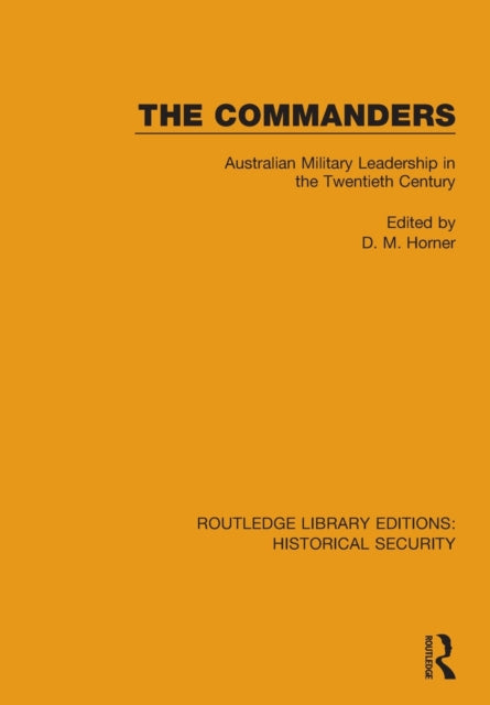 Book cover of: Commanders. By: D. M. Horner