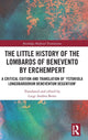 Book cover of: Little History of the Lombards of Benevento by Erchempert. By: Erchemperto