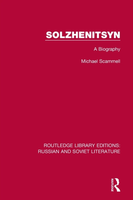 Book cover of: Solzhenitsyn. By: Michael Scammell