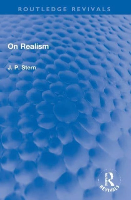 Book cover of: On Realism. By: J. P. Stern