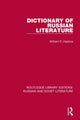 Book cover of: Dictionary of Russian Literature. By: William E. Harkins