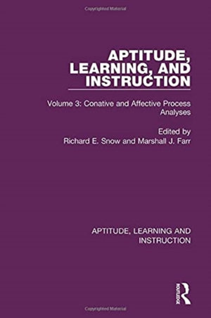 Aptitude, Learning, and Instruction