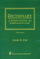 Book cover of: Dictionary of International and Comparative Law