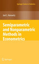 Book cover of: Semiparametric and Nonparametric Methods in Econometrics. By: Joel Horowitz