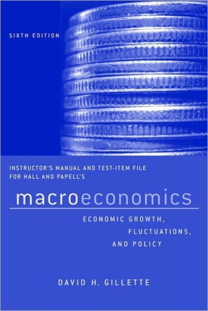 Book cover of: Instructor's Manual and Test Bank. By: David H. Gillette