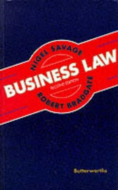 Book cover of: Savage and Bradgate: Business Law. By: Nigel Savage