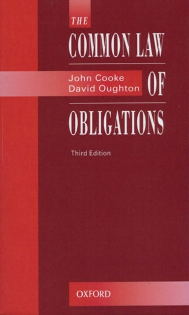 Book cover of: Common Law of Obligations. By: John Cooke