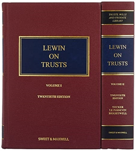 Book cover of: Lewin on Trusts. By: Lynton Tucker