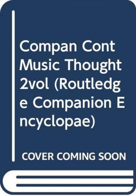 Book cover of: Compan Cont Music Thought 2vol. By: John Paynter