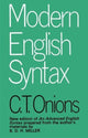 Book cover of: Modern English Syntax. By: C.T. Onions
