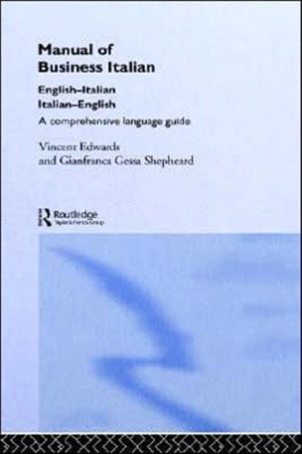 Book cover of: Manual of Business Italian. By: Vincent Edwards