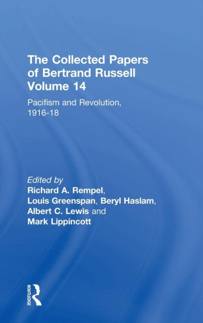 Book cover of: Collected Papers of Bertrand Russell, Volume 14
