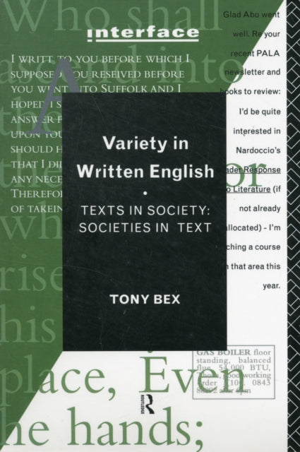 Book cover of: Variety in Written English
