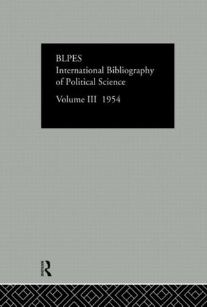 Intl Biblio Pol Sc 1954 Vol 3