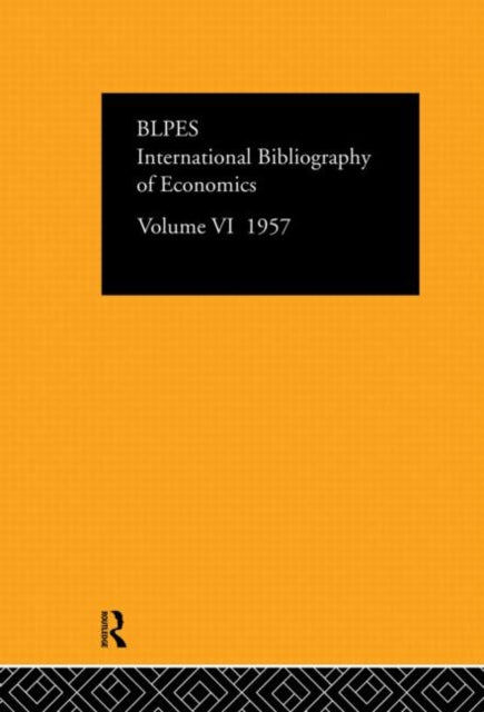 Book cover of: Intl Biblio Econom 1957 Vol 6. By: Commit Social Science Doc Staff