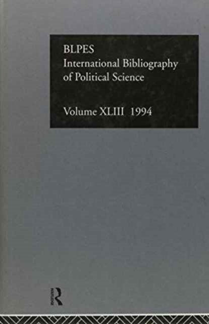 IBSS: Political Science: 1994 Vol 43