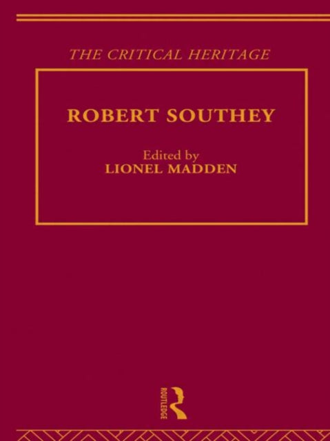 Book cover of: Robert Southey. By: Lionel Madden