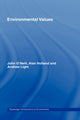 Book cover of: Environmental Values. By: John O'Neil, John O'neill