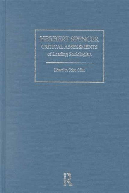 Book cover of: Herbert Spencer. By: John Offer