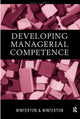 Book cover of: Developing Managerial Competence