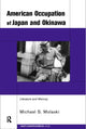 Book cover of: American Occupation of Japan and Okinawa. By: M. Molasky