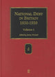 Book cover of: National Debt in Britain 1850-1930. By: Jeremy Wormell