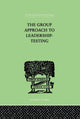 Book cover of: Group Approach To Leadership-Testing. By: HENRY HARRIS