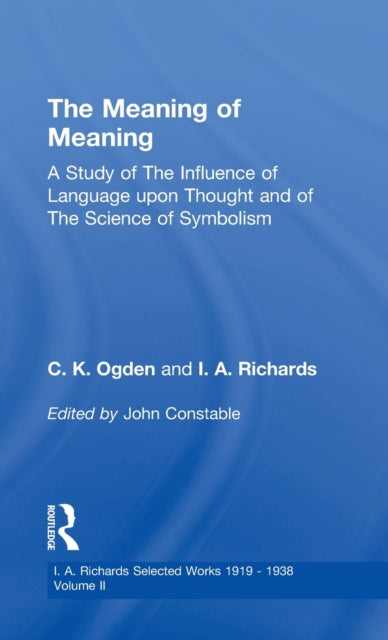 Book cover of: Meaning Of Meaning V 2. By: John Constable