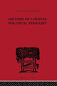 Book cover of: History of Chinese Political Thought. By: Liang Chi-Chao