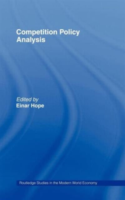 Book cover of: Competition Policy Analysis