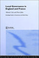 Book cover of: Local Governance in England and France. By: Alistair Cole