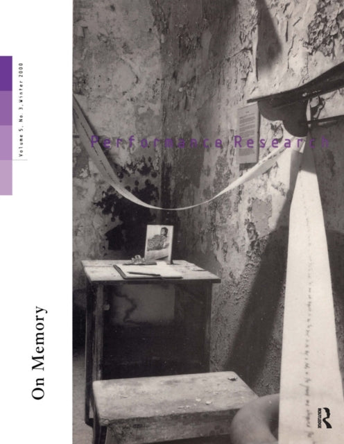 Book cover of: Performance Research V5 Issu 3