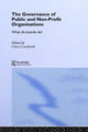 Book cover of: Governance of Public and Non-Profit Organizations. By: C. Cornforth