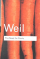 Book cover of: Need for Roots. By: Simone Weil