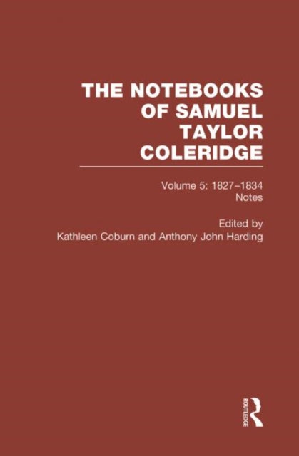 Book cover of: Coleridge Notebooks V5 Notes. By: Kathleen Coburn