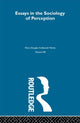 Book cover of: Essays on the Sociology of Perception. By: Mary Douglas