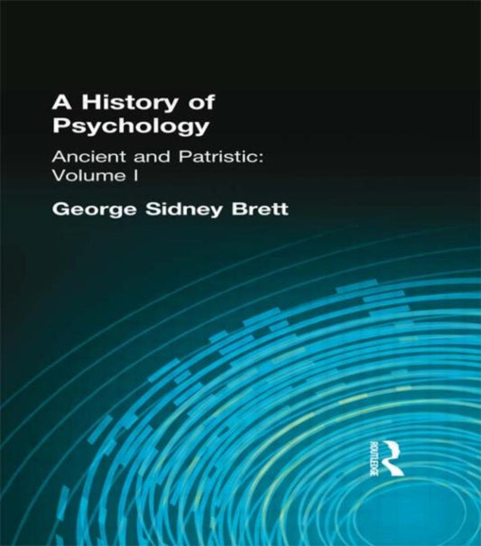 Book cover of: History of Psychology. By: George S Brett