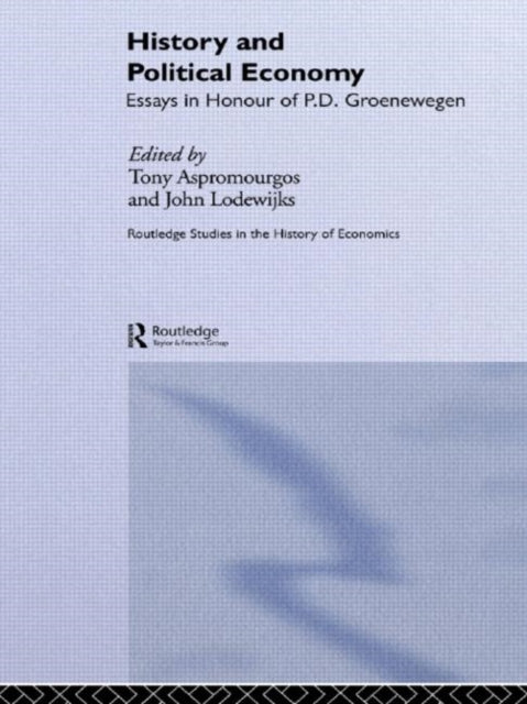 Book cover of: History and Political Economy. By: Aspromourgos