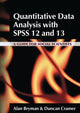 Book cover of: Quantitative Data Analysis with SPSS 12 and 13. By: Alan Bryman