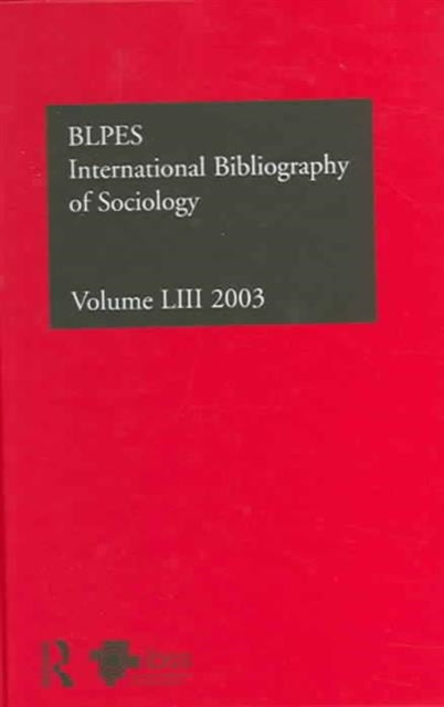 Book cover of: IBSS: Sociology: 2003 Vol.53. By: Jean Sykes