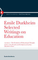 Book cover of: Evolution of Educational Thought. By: Émile Durkheim