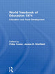Book cover of: World Yearbook of Education 1974